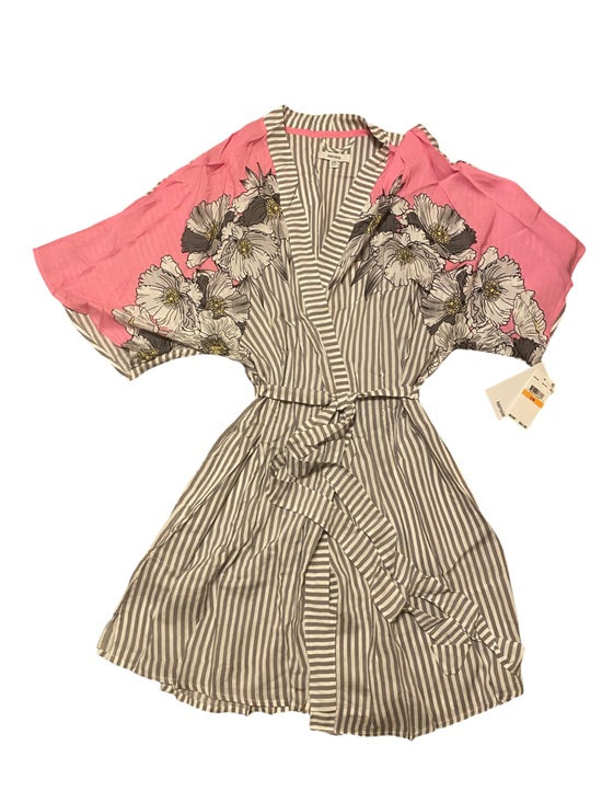 Dresses & Skirts - Kensie Floral Wrap Dress Size Small Medium Cinch Waste Grey White & Pink BNWT